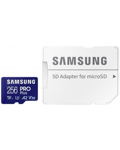 Карта памет Samsung - PRO Plus, 256GB, microSDXC + адаптер - 2