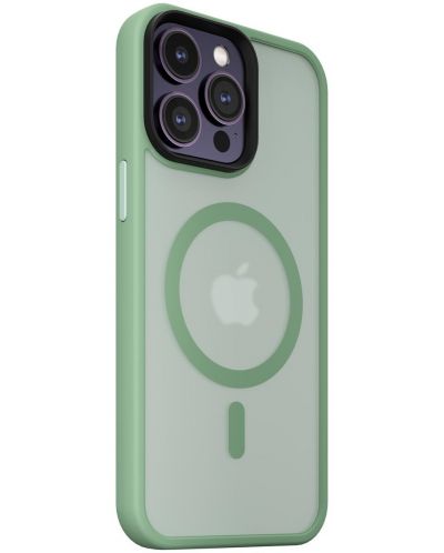 Калъф Next One - Pistachio Mist Shield MagSafe, iPhone 14 Pro Max, зелен - 3