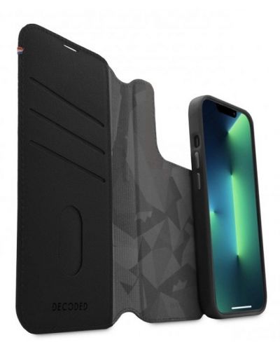 Калъф Decoded - Leather Detachable Wallet, iPhone 14 Pro Max, черен - 5