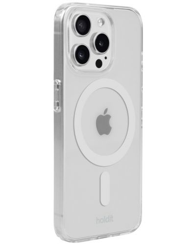 Калъф Holdit - MagSafe Case, iPhone 15 Pro, бял/прозрачен - 2