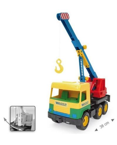 Детска играчка Wader - Камион, с кран - 2