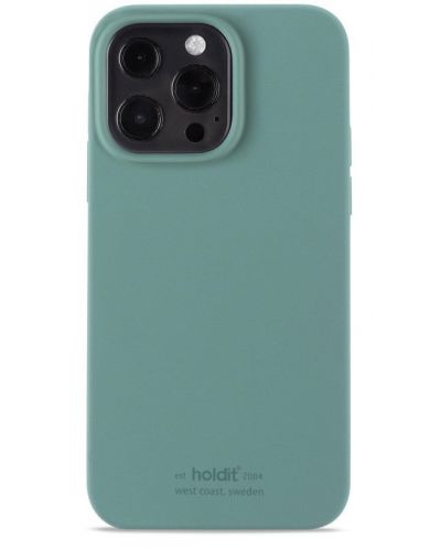 Калъф Holdit - Silicone, iPhone 14 Pro Max, Moss Green - 1
