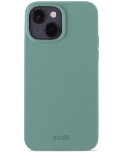 Калъф Holdit - Silicone, iPhone 15, Moss Green - 1