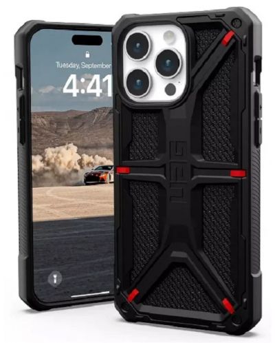 Калъф UAG - Monarch Kevlar, iPhone 15 Pro Max, черен - 1