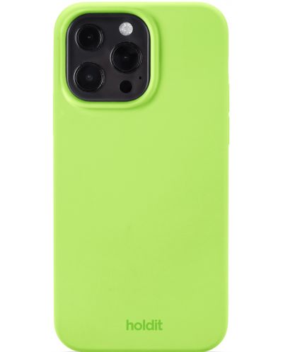 Калъф Holdit - Silicone, iPhone 13 Pro, Acid Green - 1
