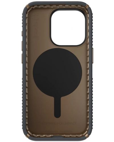 Калъф Speck - Presidio 2 Grip, iPhone 15 Pro, MagSafe ClickLock, сив - 4