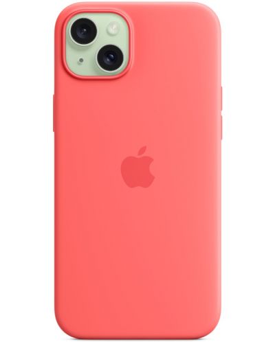 Калъф Apple - Silicone MagSafe, iPhone 15 Plus, Guava - 4