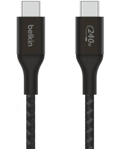 Кабел Belkin - Boost Charge, USB-C/USB-C, 240W, 2 m, черен - 2