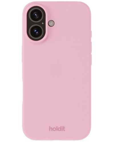 Калъф Holdit - Silicone, iPhone 16, розов - 1