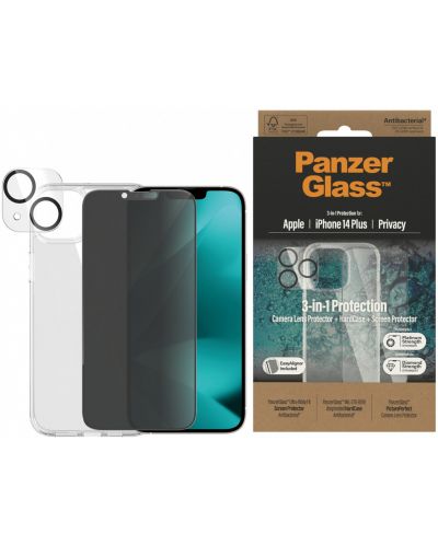 Калъф и протектори PanzerGlass - Privacy 3-in-1 Protection, iPhone 14 Plus - 1