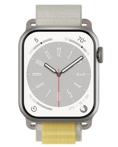 Каишка Next One - Adventure Loop, Apple Watch, 41 mm, бяла/жълта - 2