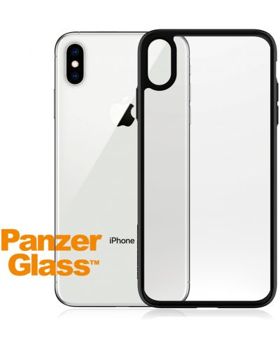Калъф PanzerGlass - Clear, iPhone XS Max, прозрачен/черен - 1
