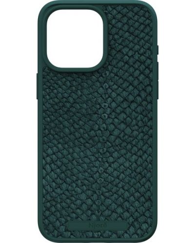 Калъф Njord - Salmon Leather MagSafe, iPhone 15 Pro Max, зелен - 1