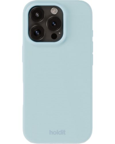 Калъф Holdit - Silicone, iPhone 16 Pro, Mineral Blue - 1