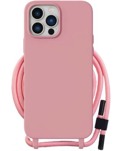Калъф Techsuit - Crossbody Lanyard, iPhone 15 Pro Max, розов - 1