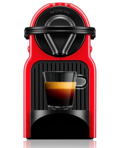 Кафемашина с капсули Nespresso - Inissia Red, C40-EURENE4-S, 19 bar, 0.7 l, Rubi Red - 1