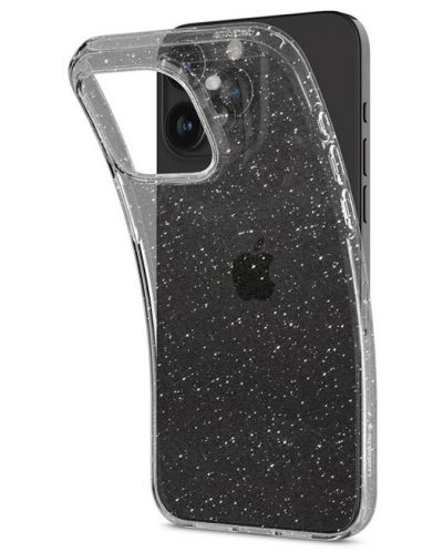 Калъф Spigen - Liquid Crystal Glitter, iPhone 15 Pro, Crystal Quartz - 2