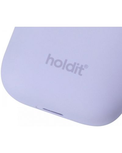 Калъф за слушалки Holdit - Silicone, AirPods 1/2, лилав - 4