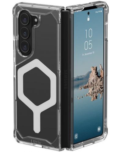 Калъф UAG - Plyo Pro, Galaxy Z Fold 5, MagSafe, прозрачен/сребрист - 2