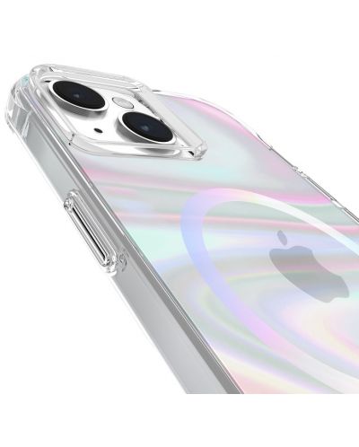 Калъф Case-Mate - Soap Bubble MagSafe, iPhone 15, многоцветен - 6