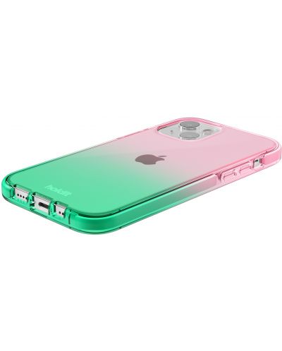 Калъф Holdit - SeeThru, iPhone 13, Grass green/Bright Pink - 4