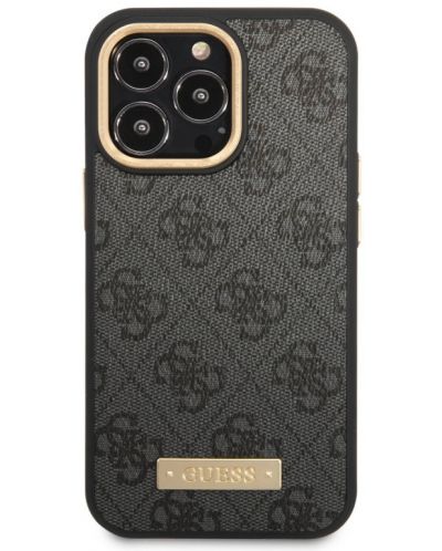 Калъф Guess - 4G MagSafe, iPhone 14 Pro Max, черен - 3