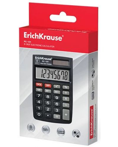 Калкулатор Erich Krause - PC-101, 8 разряден - 2