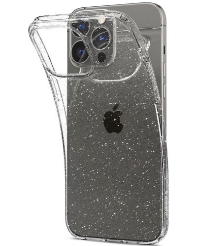 Калъф Spigen - Liquid Crystal Glitter, iPhone 13 Pro, Crystal Quartz - 2