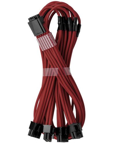 Кабел CableMod - Pro ModMesh 12VHPWR, 16-Pin/4x 8-Pin, Blood Red - 2