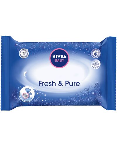 Nivea Baby Мокри кърпички с лосион Fresh & Pure, 63 броя - 1