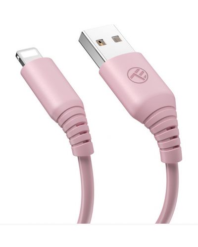 Кабел Tellur - TLL155399, USB-A/Lightning, 1 m, розов - 2