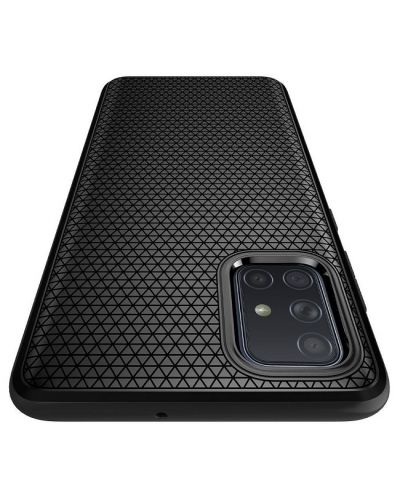 Калъф Spigen - Liquid Air, Galaxy A51 4G, черен - 3