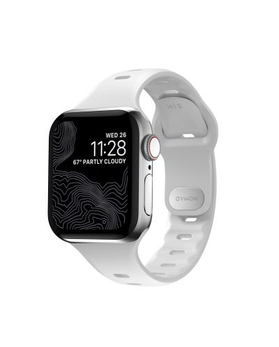 Каишка Nomad - Sport Slim S/M, Apple Watch 1-8/SE, бяла - 1