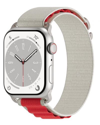 Каишка Next One - Adventure Loop, Apple Watch, 41 mm, бяла/червена - 1