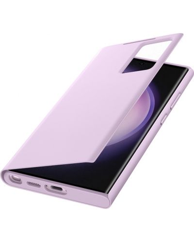 Калъф Samsung - Clear View, Galaxy S23 Ultra, лилав - 3