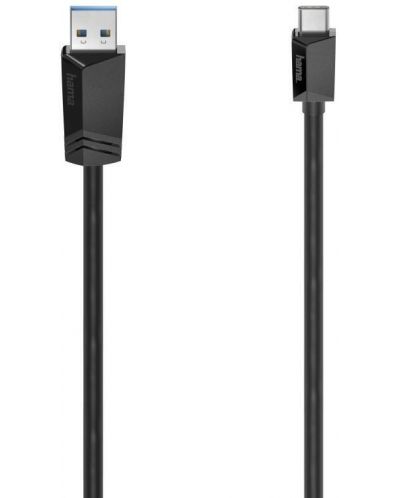 Кабел Hama - 200652, USB-C/USB-A, 1.5m - 1