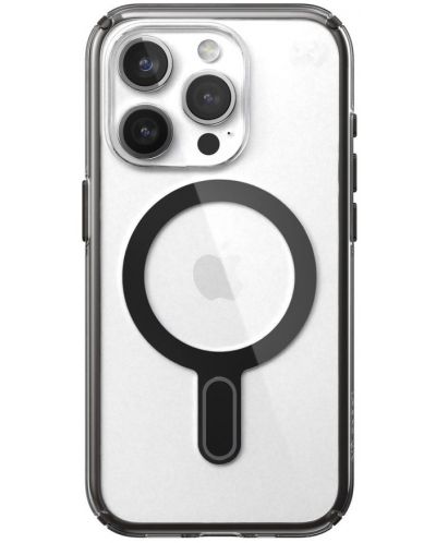 Калъф Speck - Presidio, iPhone 15 Pro, MagSafe ClickLock, прозрачен/черен - 1