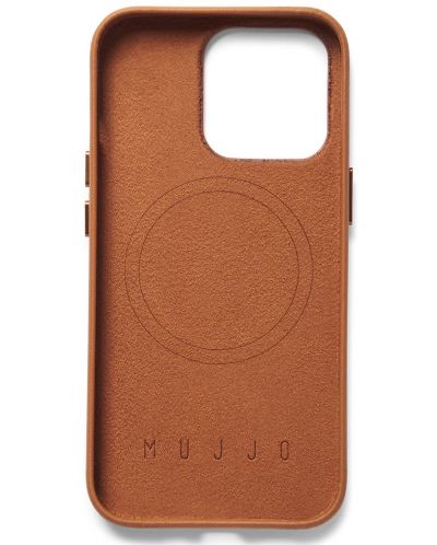 Калъф Mujjo - Full Leather MagSafe, iPhone 14 Pro, кафяв - 3