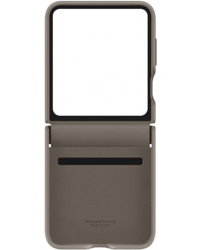 Калъф Samsung - Leather, Galaxy Z Flip5, Etoupe - 5