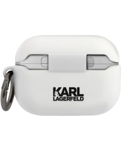 Калъф за слушалки Karl Lagerfeld - Rue St Guillaume, AirPods Pro, бял - 2