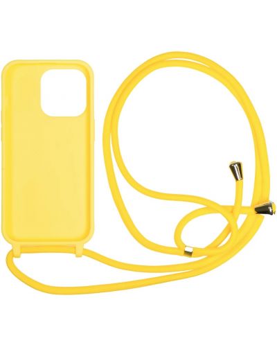 Калъф Mobile Origin - Lanyard, iPhone 14 Pro, Yellow - 2