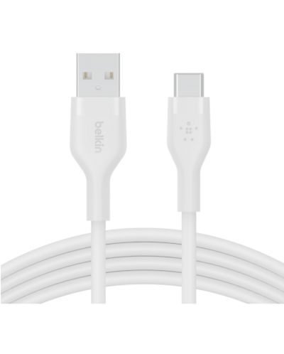 Кабел Belkin - Boost Charge, USB-A/USB-C, 1 m, бял - 3