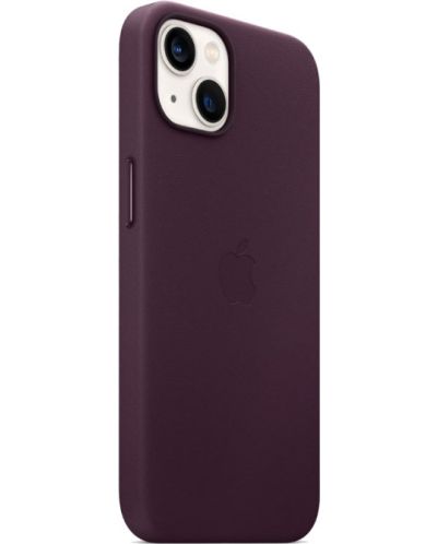 Калъф Apple - Leather MagSafe, iPhone 13, Dark Cherry - 3