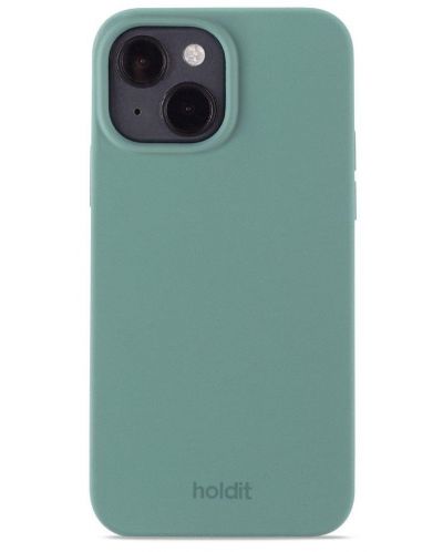 Калъф Holdit - Silicone, iPhone 14, Moss Green - 1