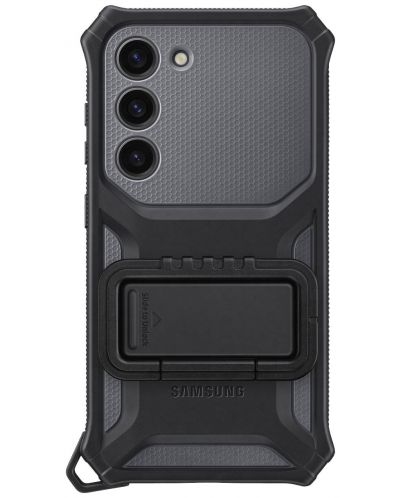 Калъф Samsung - Protective Standing, Galaxy S23, тъмносив - 6