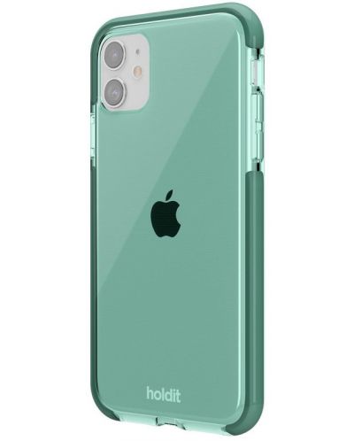 Калъф Holdit - Seethru, iPhone 11, зелен - 2