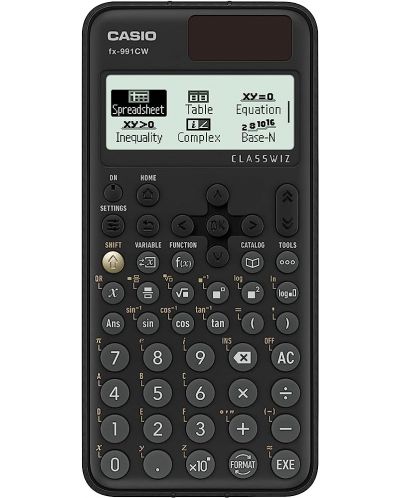 Калкулатор Casio - FX-991 CW, научен 10+2-разряден, черен - 1