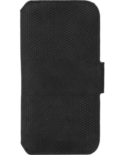 Калъф Krusell - Leather Wallet, iPhone 13 mini, черен - 2