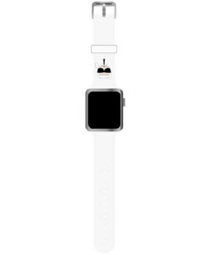 Каишка Karl Lagerfeld - Apple Watch, 38/40 mm, бяла - 1
