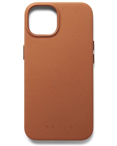 Калъф Mujjo - Full Leather MagSafe, iPhone 14, кафяв - 1